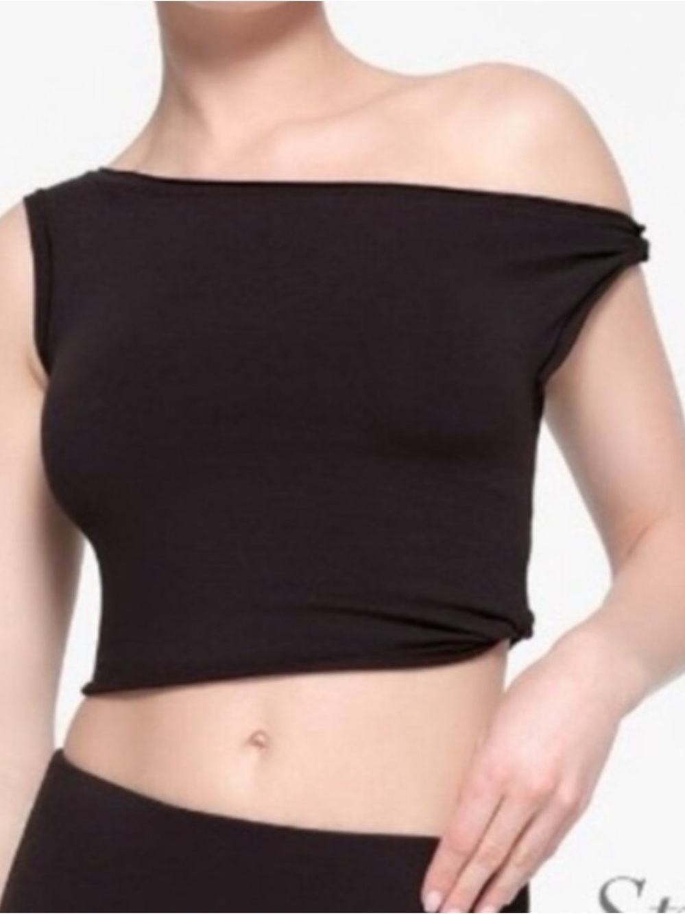 Skims Cotton Twist Crop Top